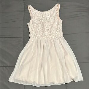 Speechless Ivory Lace Kids Formal Dress